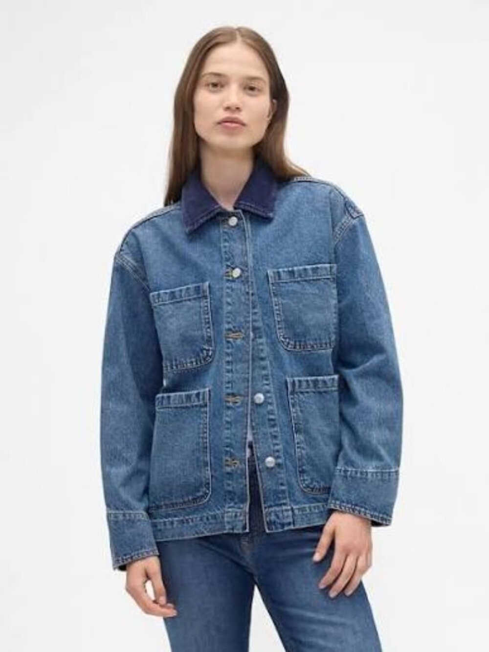 Gap Relaxed Denim Chore Jacket